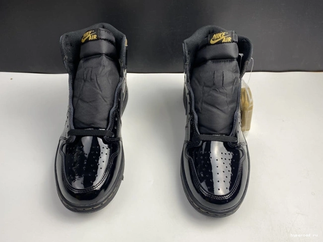 GOLD METALLIC 1 555088-032 AIR RETRO HIGH JORDAN BLACK (2020) 0912
